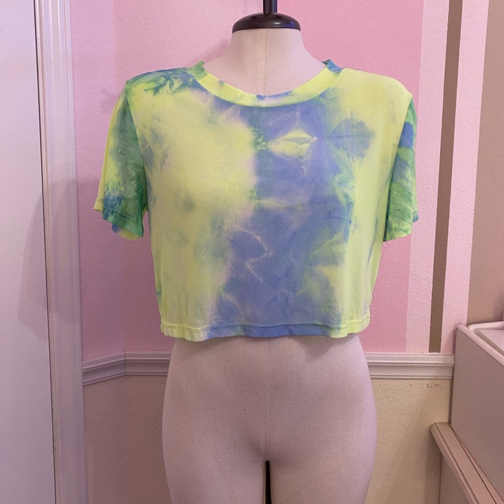 See through crop top